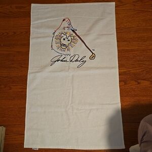 NWOT JOHN DALY White Golf Towel 24 X 42